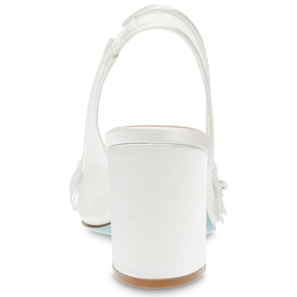 Betsey Johnson's Petra Flower Applique Slingback Pumps - Picture 2 of 4